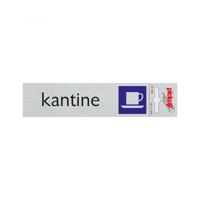 Bord Alulook Kantine - 165x44 mm zelfklevend.