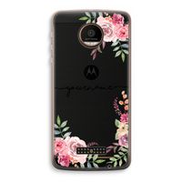 Rozen: Motorola Moto Z Force Transparant Hoesje