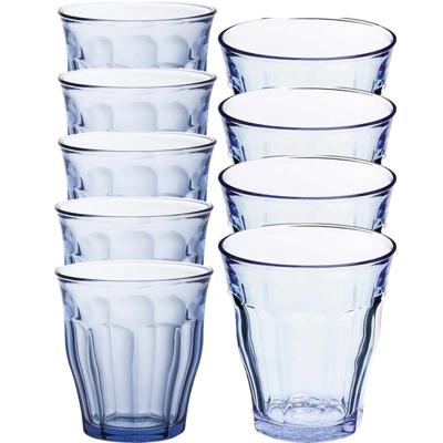 Duralex Picardie - set 24 glazen - 250 ml & 310 ml - blauw