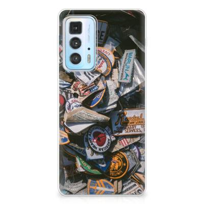 Motorola Edge 20 Pro | Siliconen hoesje | met foto Badges