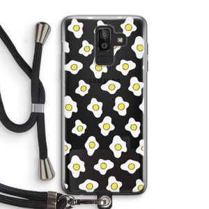 Spiegeleitjes: Samsung Galaxy J8 (2018) Transparant Hoesje met koord
