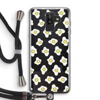 Spiegeleitjes: Samsung Galaxy J8 (2018) Transparant Hoesje met koord