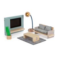 Small Foot - houten poppenhuis meubeltjes woonkamer - thumbnail