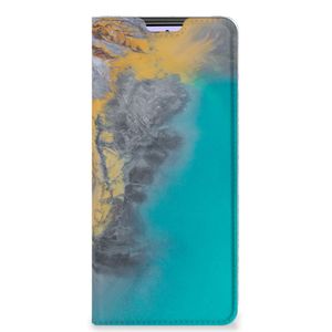 Xiaomi Redmi Note 10 Pro Standcase Marble Blue Gold