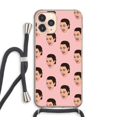 Ugly Cry Call: iPhone 11 Pro Max Transparant Hoesje met koord