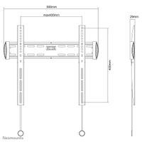 Neomounts NM-W340BLACK wandsteun voor flatscreen - thumbnail