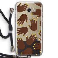 Hands dark: Samsung Galaxy A5 (2017) Transparant Hoesje met koord