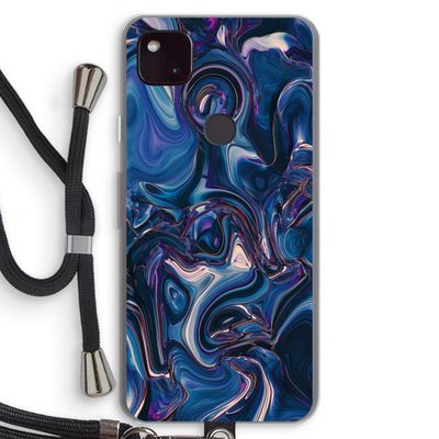 Mirrored Mirage: Pixel 4a 5G Transparant Hoesje met koord