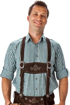 Groen witte ruit bloes