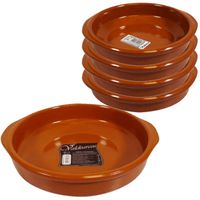 Set van 5x stuks tapas borden/ovenschalen Alicante met handvatten 26 en 16 cm - Snack en tapasschalen - thumbnail