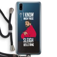 Sleigh Bells Ring: Huawei P20 Transparant Hoesje met koord