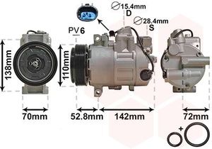 COMPRESSOR 520 i (E60) 2.0 i 06/05-0 0600K415