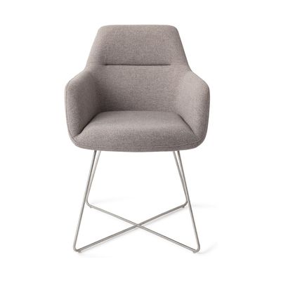 Jesper Home Kinko eetkamerstoel Earl Grey cross steel