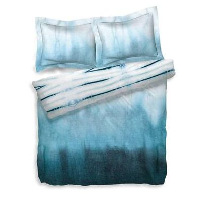 Heckett & Lane dekbedovertrek Ebru - blauw - 140x200 cm