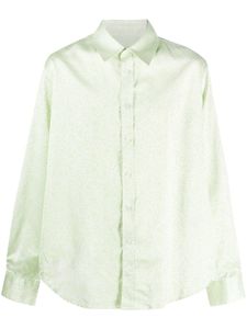 Martine Rose chemise en satin à fleurs - Tons neutres