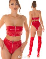 * IS Rode latexlook Strapless top , IS20661 (L & XL)