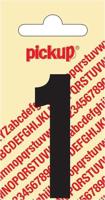 Plakcijfer Nobel Sticker zwarte cijfer 1 Pickup - Pickup