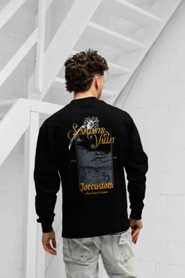 Jorcustom Sunflower Valley Longsleeve T-Shirt Heren Zwart - Maat XL - Kleur: Zwart | Soccerfanshop