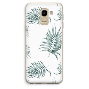 Simple leaves: Samsung Galaxy J6 (2018) Transparant Hoesje
