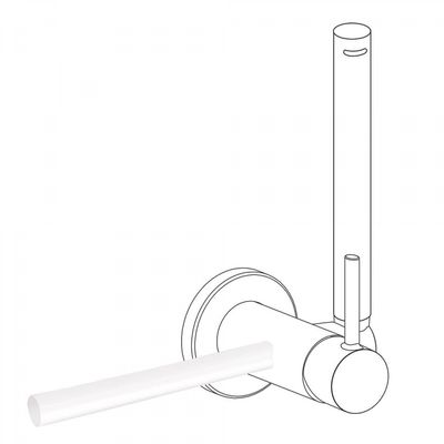 Handdoekhouder t.b.v. bidetmengkraan Tres Study Exclusive Mat Wit