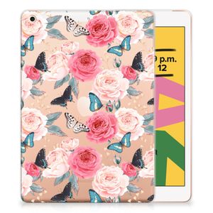 Apple iPad 10.2 | iPad 10.2 (2020) | 10.2 (2021) Siliconen Hoesje Butterfly Roses