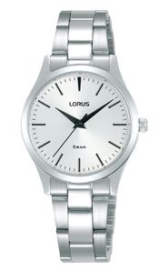 Lorus RRX77HX9 Horloge staal zilverkleurig-wit 28 mm