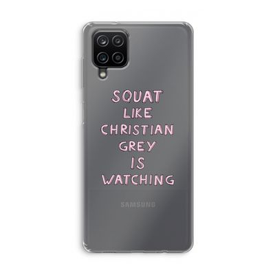 Christian Grey: Samsung Galaxy A12 Transparant Hoesje