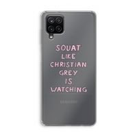 Christian Grey: Samsung Galaxy A12 Transparant Hoesje