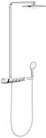 Grohe Rainshower SmartControl 360 Duo regendoucheset met 4 straalsoorten en thermostaatkraan Ø36cm wit/chroom