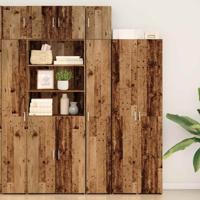 Slanke Opbergkast Oud hout 30 x 42.5 x 225 cm Bewerkt hout