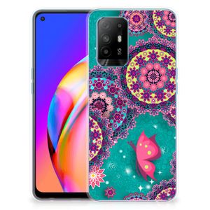 OPPO A94 5G | Reno5 Z Hoesje maken Cirkels en Vlinders