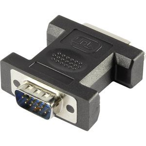 Renkforce RF-4212234 DVI / VGA Adapter [1x DVI-bus 24+5-polig - 1x VGA-stekker] Wit Schroefbaar