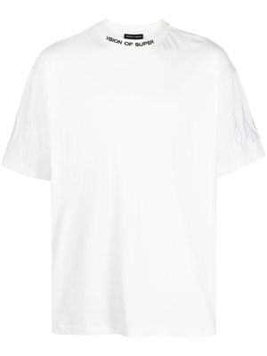 Vision Of Super t-shirt en coton à logo brodé - Blanc