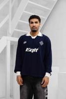Equalité Knit Jersey Longsleeve Polo Heren Donkerblauw - Maat XS - Kleur: Donkerblauw | Soccerfanshop