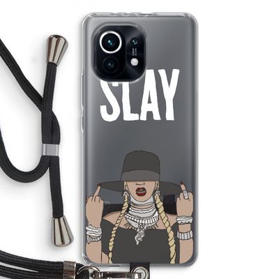 Slay All Day: Xiaomi Mi 11 Transparant Hoesje met koord