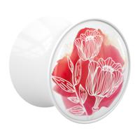 Double Flared Plug met La vie en rouge Acryl Tunnels & Plugs