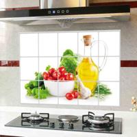 Plantaardige keuken stickers olie-proof stickers antifouling stickers Home muur stickers