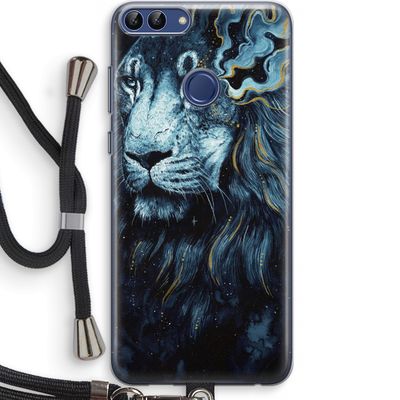Darkness Lion: Huawei P Smart (2018) Transparant Hoesje met koord