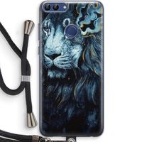 Darkness Lion: Huawei P Smart (2018) Transparant Hoesje met koord