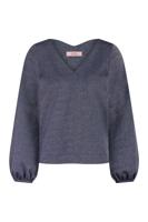 Claudina sparkle top - dark blue/silver - 13327