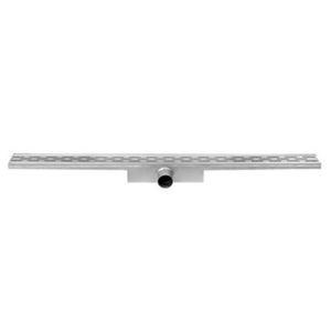 Easy Drain Compact 30 douchegoot RVS met enkele plaat RVS waterslot 30mm 70cm inbouw diepte 63mm met zijuitloop BMCOM70030