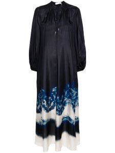 ZIMMERMANN robe longue Junie Billow - Bleu