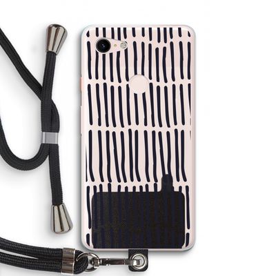 Moroccan stripes: Pixel 3 XL Transparant Hoesje met koord