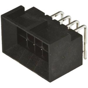 Molex 444280401 Male header, inbouw (standaard) Totaal aantal polen: 4 Inhoud: 1 stuk(s) Tray