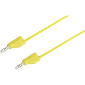 VOLTCRAFT MSB-300 Meetsnoer Banaanstekker 4 mm Banaanstekker 4 mm 0.75 m Geel 1 stuk(s)