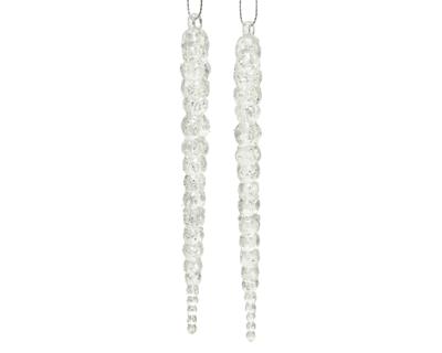 Pegel acryl hang d2h15 cm zlvr 2st - Decoris
