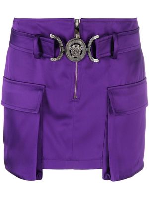 Versace minijupe à motif Medusa Head - Violet