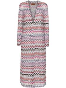 Missoni cardigan en maille chevrons - Rose