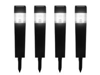 LIVARNO Set van 4 solar tuinlampen (Rechthoekig)