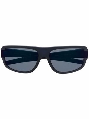 Prada Linea Rossa lunettes de soleil à monture rectangulaire - Gris